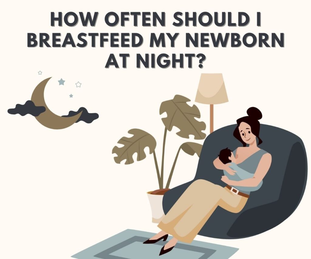 breastfeeding newborn at night