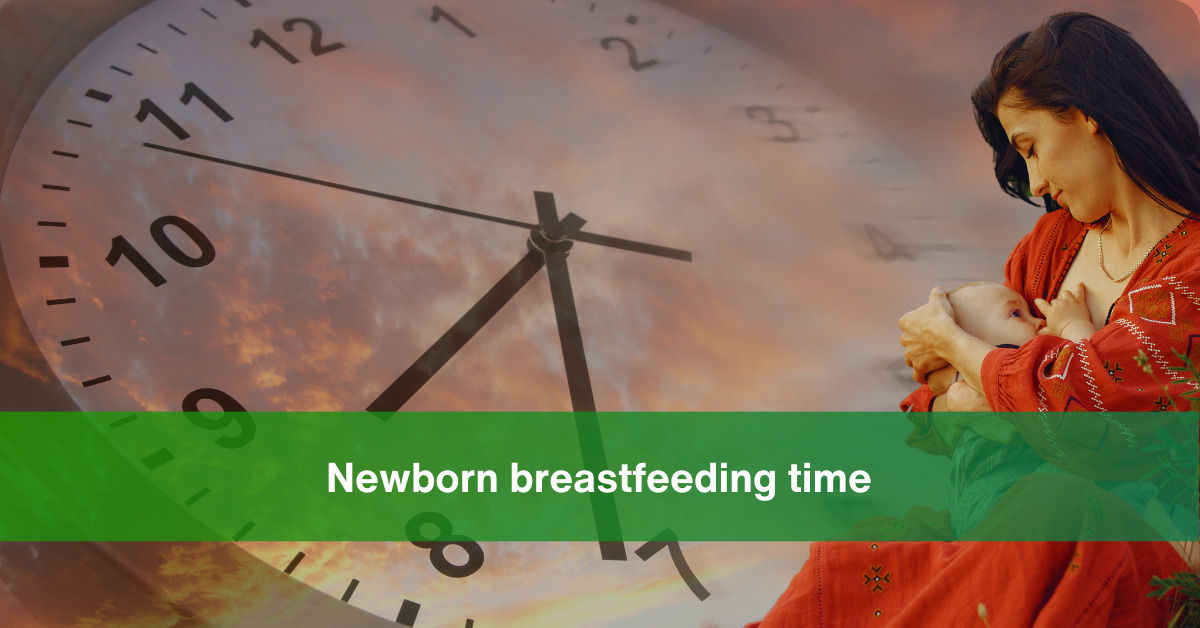 newborn breastfeeding time
