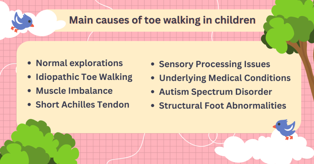 main causes of toe walking